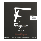 Salvatore Ferragamo F by Ferragamo Pour Homme Black Eau de Toilette bărbați 50 ml