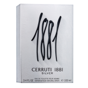 Cerruti 1881 Silver Eau de Toilette bărbați 100 ml