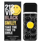 Carolina Herrera 212 VIP Black Smiley Limited Edition Eau de Parfum bărbați 100 ml