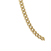 Catena color oro realizzata in acciaio chirurgico con chiusura classica