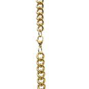 Verižica zlate barve iz kirurškega jekla s klasičnim zapenjanjem