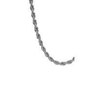 Верижка от хирургическа стомана, усукана, със закопчалка карабинер