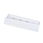 Papírová krabička na náramek nebo řetízek bílá