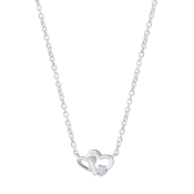 Colier din argint cu inimi