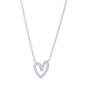 Colier din argint cu inimă