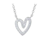 Colier din argint cu inimă