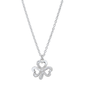 Colier din argint cu treflă
