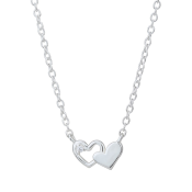 Srebrna ogrlica s srčki