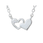 Srebrna ogrlica s srčki