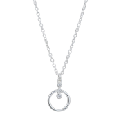 Colier din argint cu pandantiv rotund