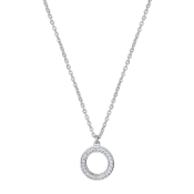 Colier din argint cu pandantiv rotund