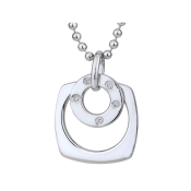 Colier din argint cu diamant