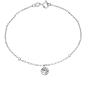 Сребърна гривна с висулка