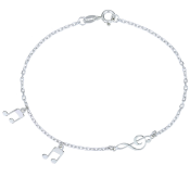 Stříbrný náramek s přívěsky