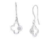 Orecchini in argento decorati con zirconi