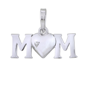 Stříbrný přívěsek s diamantem