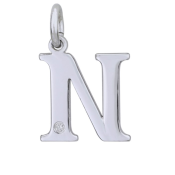 Stříbrný přívěsek s diamantem