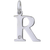 Pandantiv din argint cu diamant