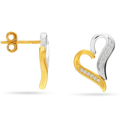 Puzetové náušnice, srdce