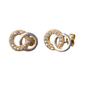 Orecchini pendenti, design circolare