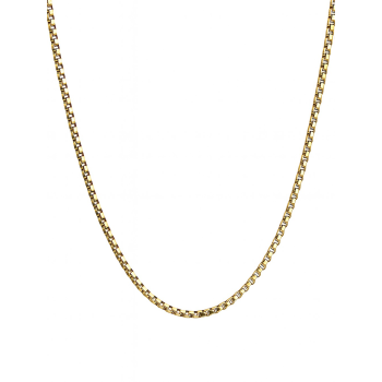 Catena in acciaio chirurgico con motivo quadrato e chiusura a moschettone