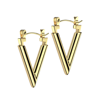 Trojuholníkové náušnice z chirurgickej ocele