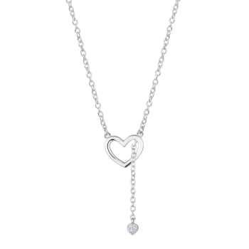 Colier din argint cu inimi