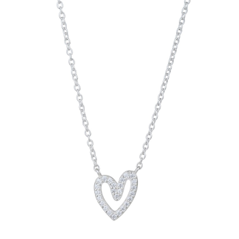 Strieborný náhrdelník so srdiečkom
