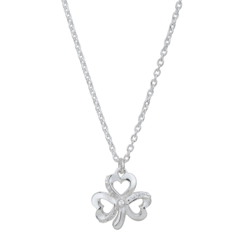 Strieborný náhrdelník s trojlístkom