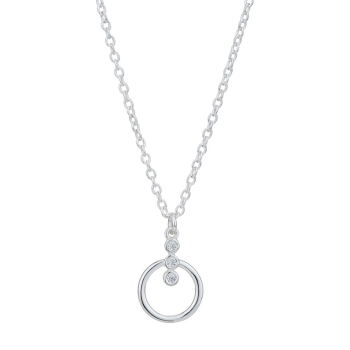 Strieborný náhrdelník s kruhovým príveskom