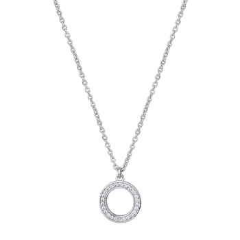 Strieborný náhrdelník s kruhovým príveskom