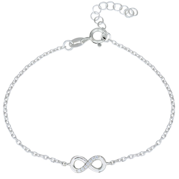 Stříbrný náramek se symbolem nekonečna