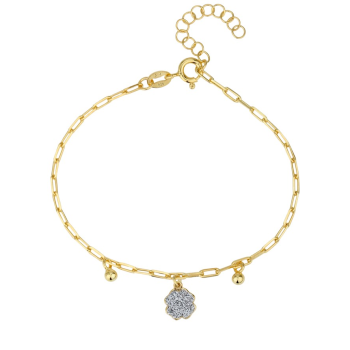 Сребърна гривна с висулки