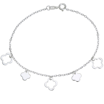 Bracciale in argento con ciondoli