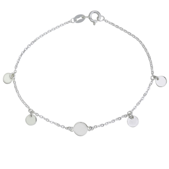 Сребърна гривна с висулки