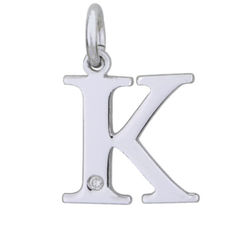 Stříbrný přívěsek s diamantem