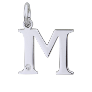 Strieborný prívesok s diamantom