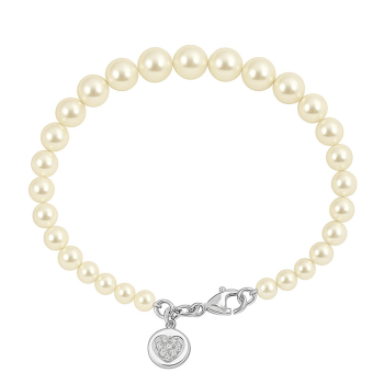 Bracciale in argento con perle