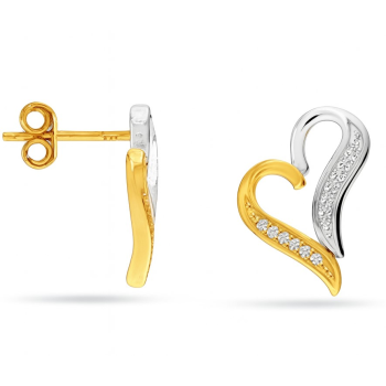 Puzetové náušnice, srdce