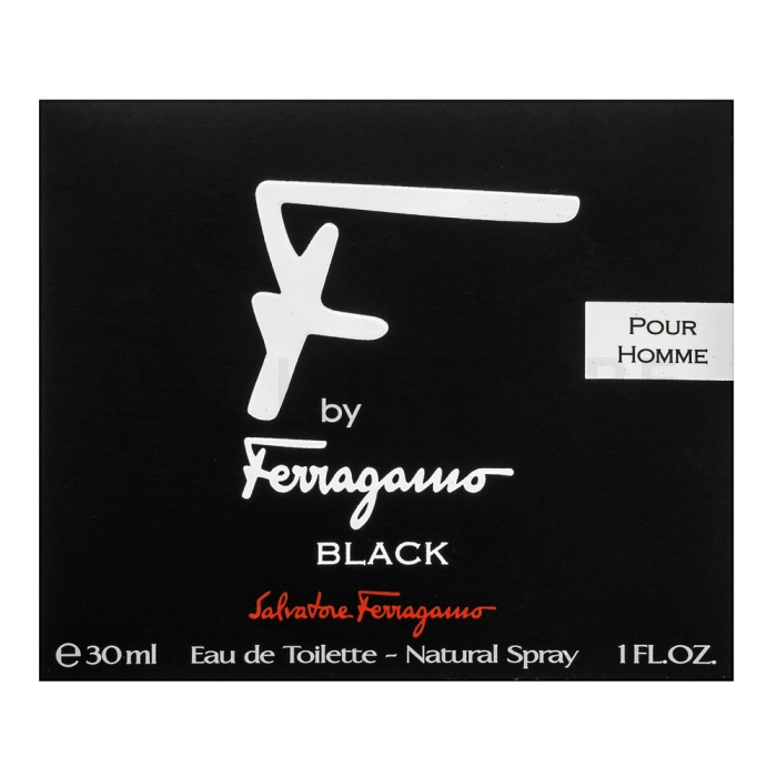 Salvatore Ferragamo F by Ferragamo Pour Homme Black Eau de Toilette bărbați 30 ml