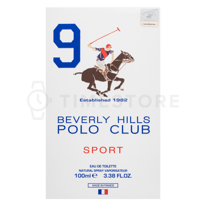 Beverly Hills Polo Club 9 Sport Eau de Toilette para hombre 100 ml