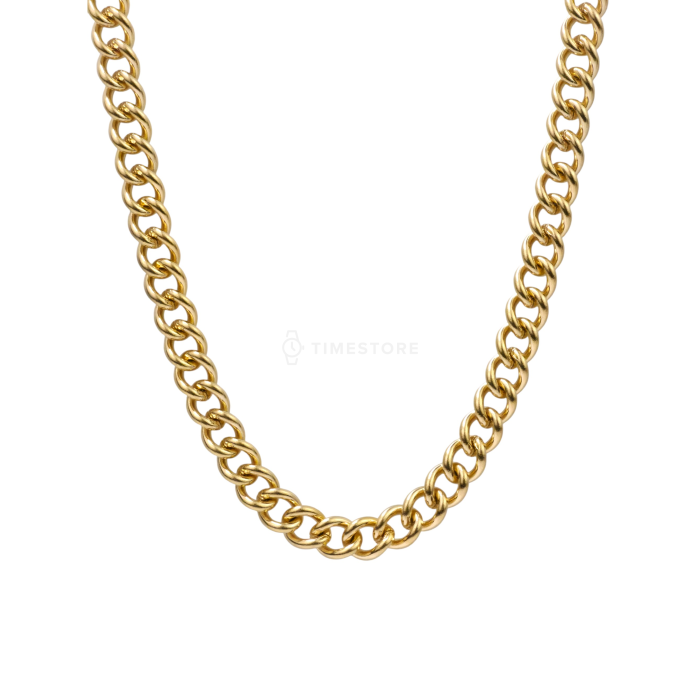 Łańcuszek w złotym kolorze ze stali chirurgicznej z klasycznym zapięciem