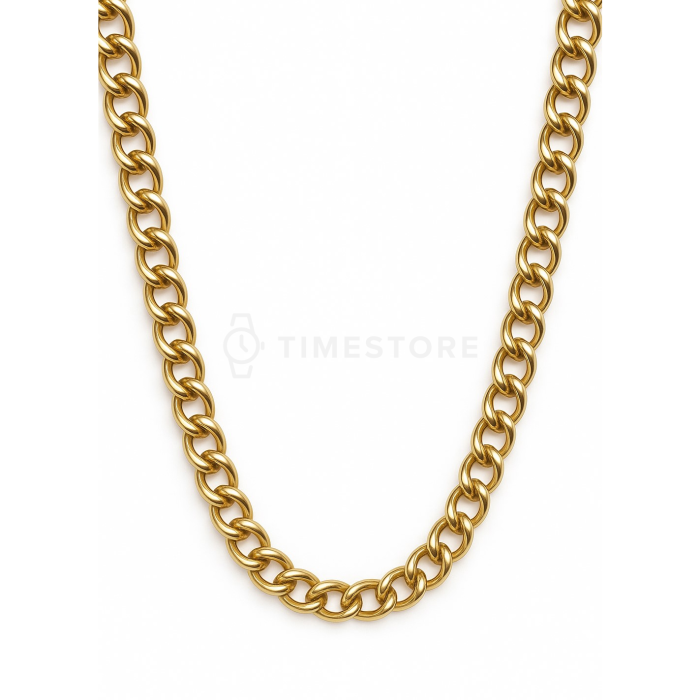 Верижка в златист цвят от хирургическа стомана с класическа закопчалка