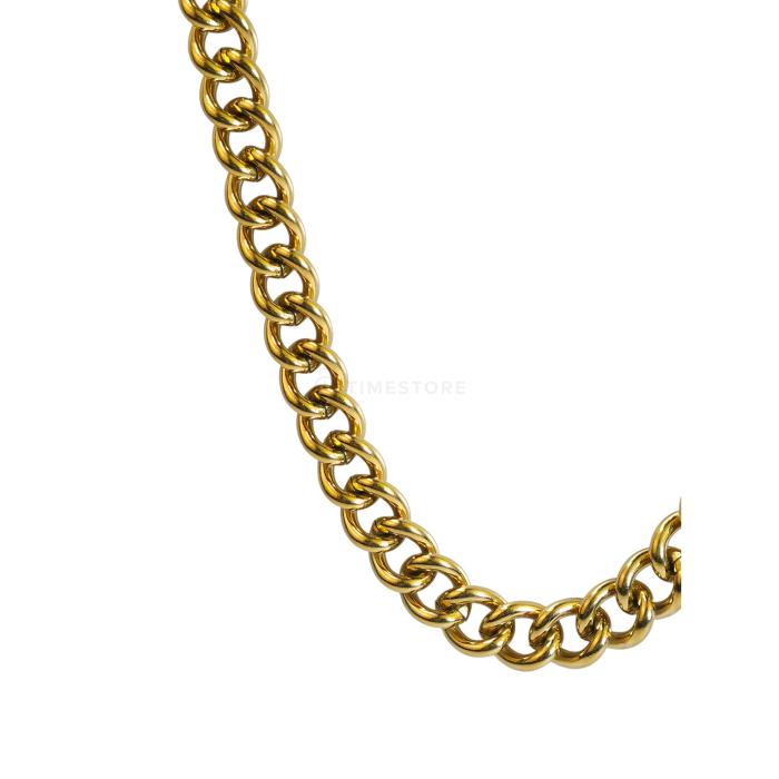 Верижка в златист цвят от хирургическа стомана с класическа закопчалка