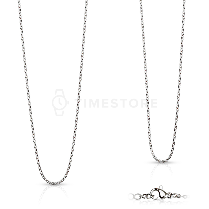 Lánc sebészeti acélból, finom kialakítás, karabiner zárral