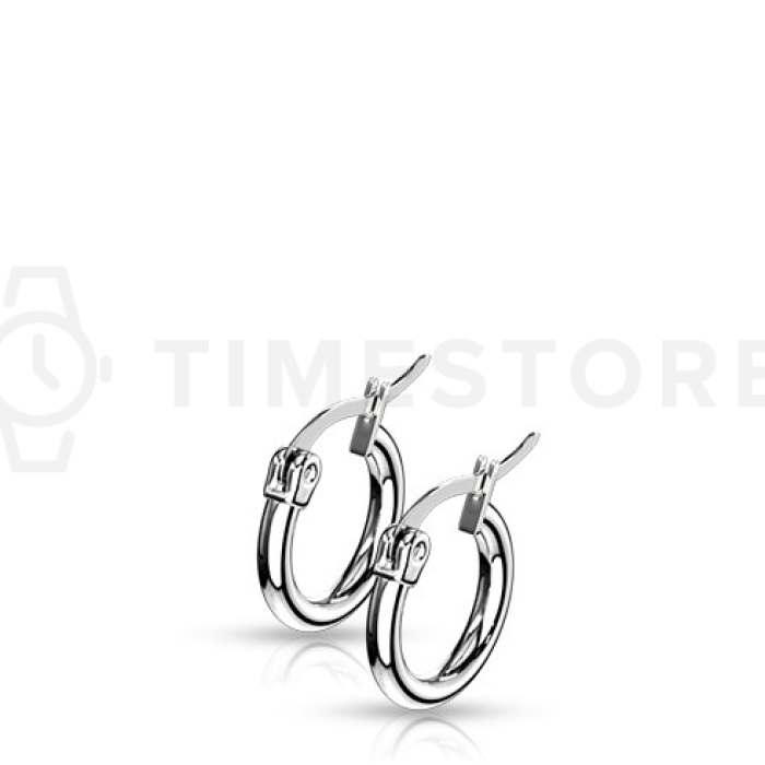 Karika fülbevaló sebészeti acélból fekete kivitelben