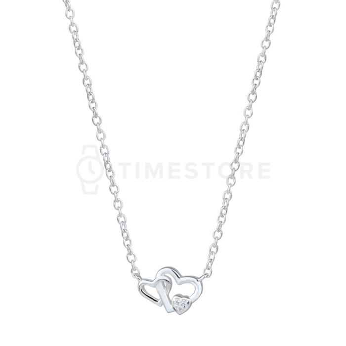 Colier din argint cu inimi