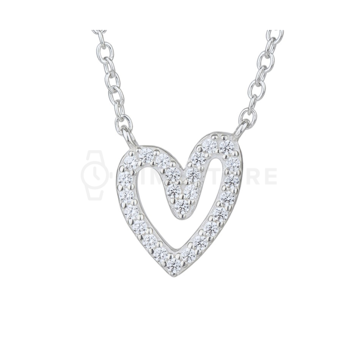 Colier din argint cu inimă
