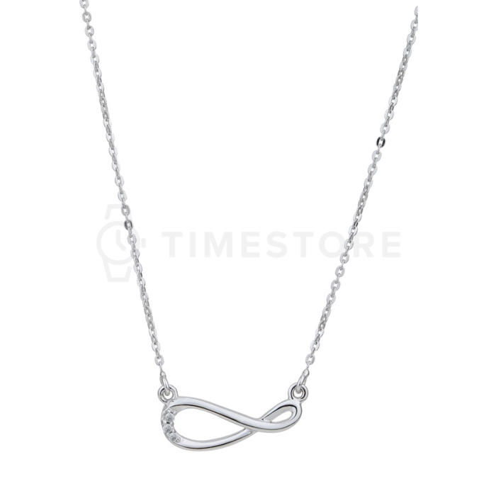 Colier din argint cu diamant, infinit