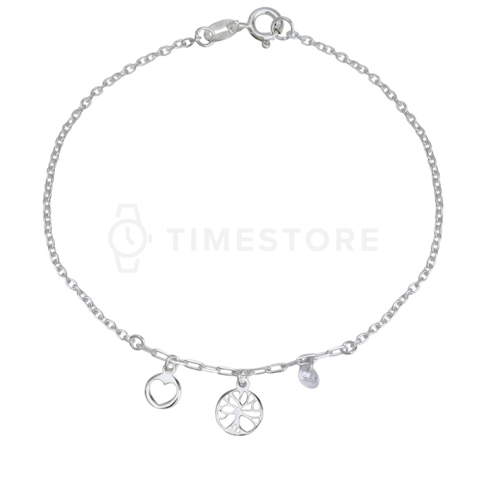 Stříbrný náramek s přívěsky
